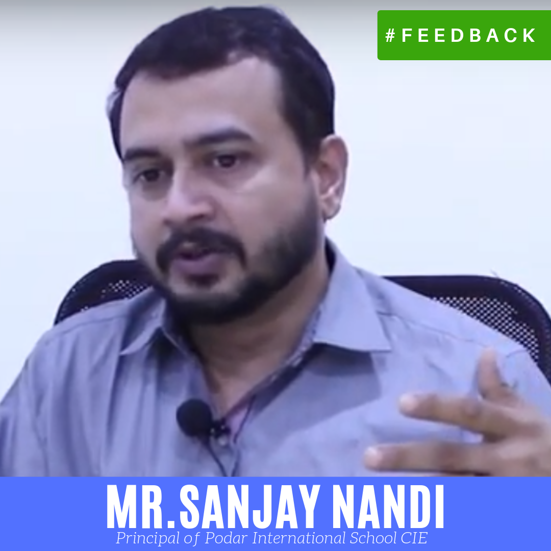 Feedback of Mr. Sanjay Nandi